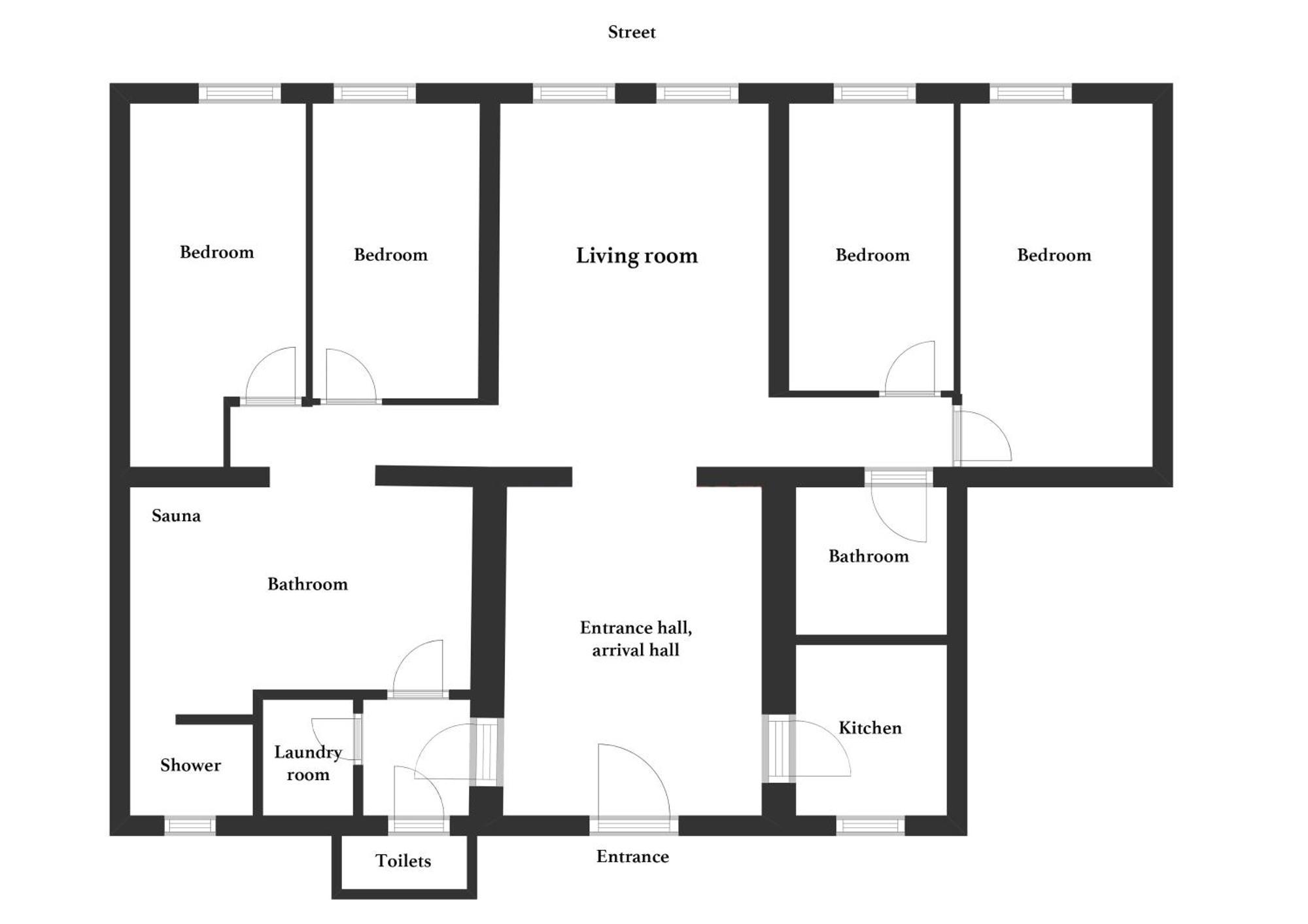 Apartment 4br Artdeco Elegance With Sauna By Newave *